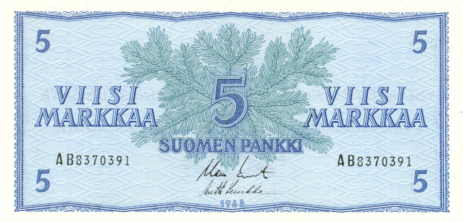 5 Markkaa 1963 AB8370391